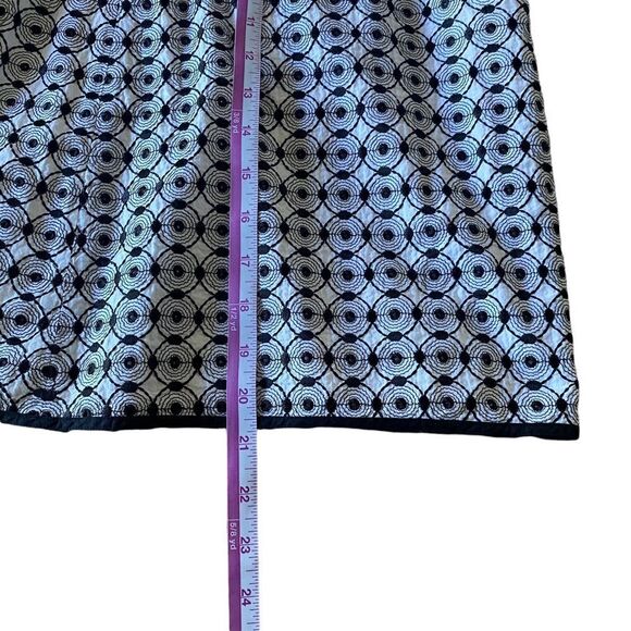 Talbot A-line Black/White Circle Design Sz 16 - Picture 5 of 7